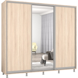 Dulap-cupe Mobildor Aron 1 oglinda/2 PAL 260x240x60 (Sonoma Oak) Thumb