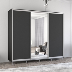 Dulap-cupe Mobildor Aron 1 oglinda/2 PAL 270x200x60 (Anthracite)