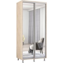 Dulap-cupe Mobildor Aron 2 usi oglinda 100x210x60 (Sonoma Oak) Thumb