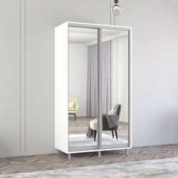 Dulap-cupe Mobildor Aron 2 usi oglinda 110x240x60 (White)