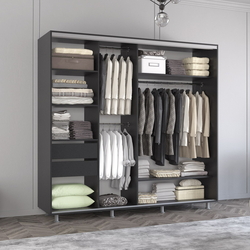 Dulap-cupe Mobildor Aron 230x230x60 (Anthracite) Thumb