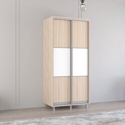 Dulap-cupe Mobildor Aron K 100x220x60 (Sonoma Oak/White)