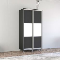 Шкаф-купе Mobildor Aron K 100x240x60 (Anthracite/White)