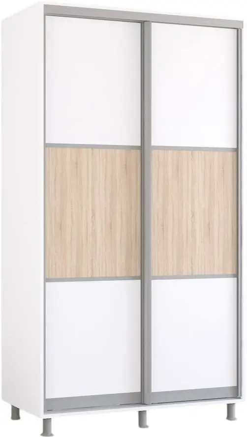 Dulap-cupe Mobildor Aron K 110x220x60 (White/Sonoma Oak) - 2