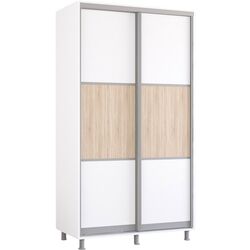 Dulap-cupe Mobildor Aron K 120x200x60 (White/Sonoma Oak) Thumb