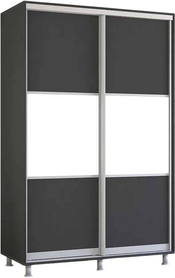 Dulap-cupe Mobildor Aron K 130x200x60 (Anthracite/White) - 2