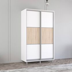 Dulap-cupe Mobildor Aron K 130x200x60 (White/Sonoma Oak)