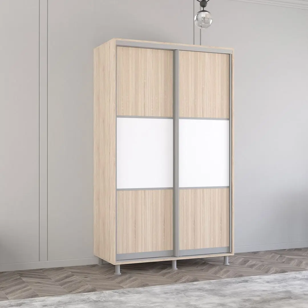 Dulap-cupe Mobildor Aron K 130x240x60 (Sonoma Oak/White)