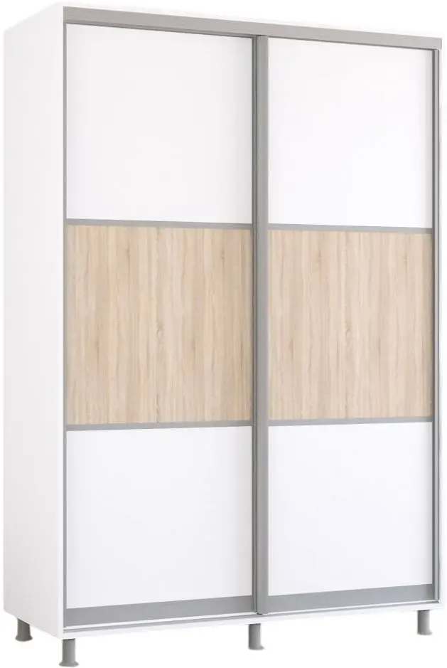 Dulap-cupe Mobildor Aron K 150x220x60 (White/Sonoma Oak) - 2