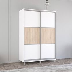 Dulap-cupe Mobildor Aron K 150x230x60 (White/Sonoma Oak)