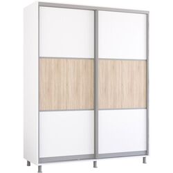 Dulap-cupe Mobildor Aron K 170x230x60 (White/Sonoma Oak) Thumb