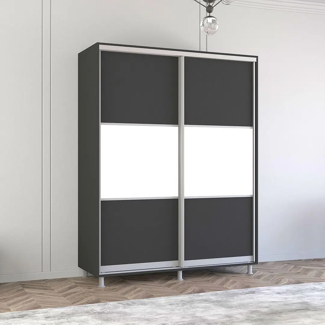 Dulap-cupe Mobildor Aron K 180x240x60 (Anthracite/White)