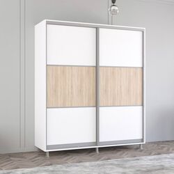 Dulap-cupe Mobildor Aron K 190x210x60 (White/Sonoma Oak)