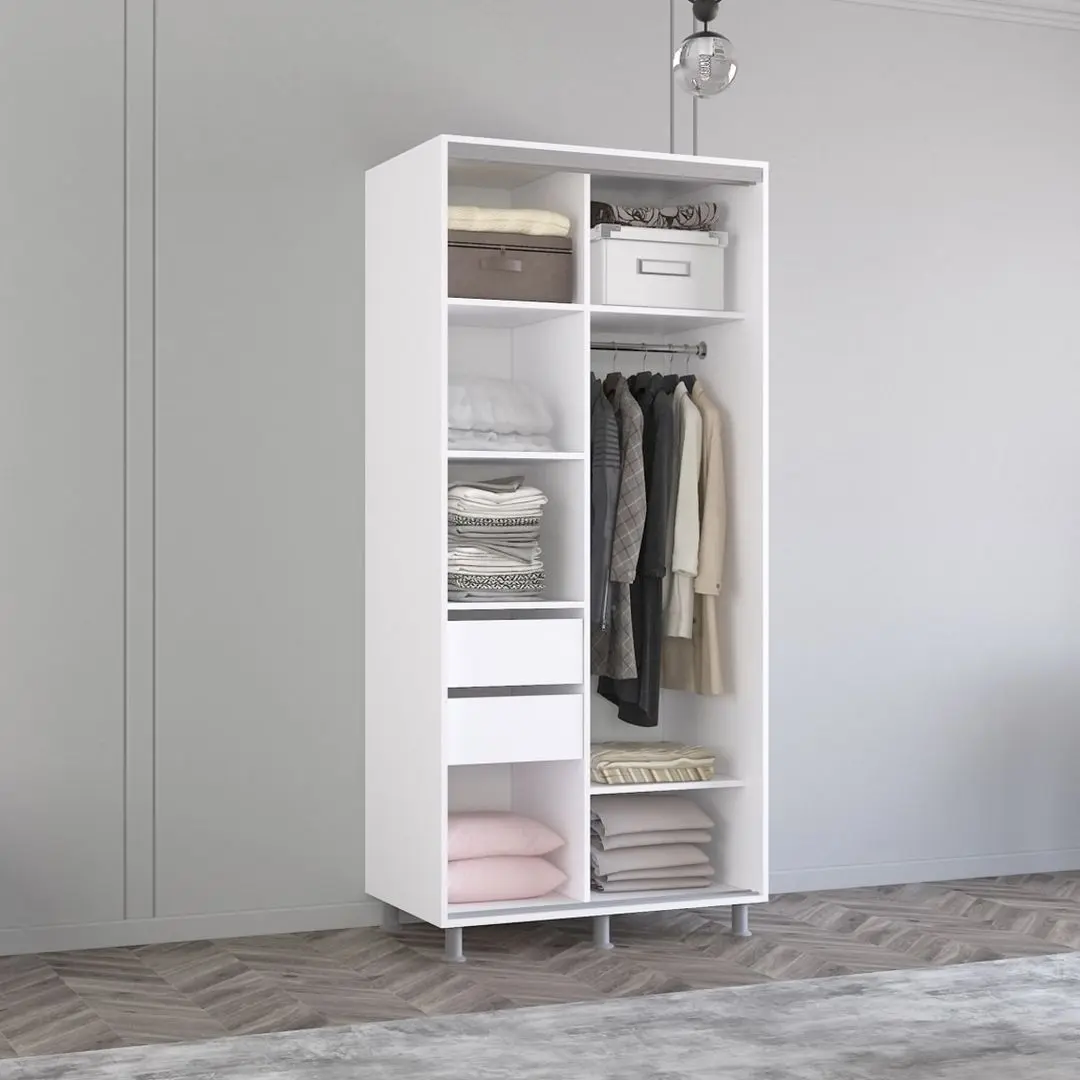 Dulap-cupe Mobildor Aron K 190x230x60 (White/Sonoma Oak) - 3