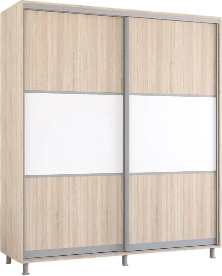 Dulap-cupe Mobildor Aron K 190x240x60 (Sonoma Oak/White) - 2