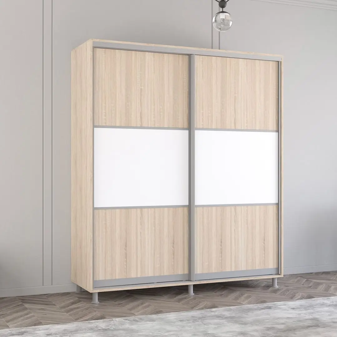 Dulap-cupe Mobildor Aron K 190x240x60 (Sonoma Oak/White)