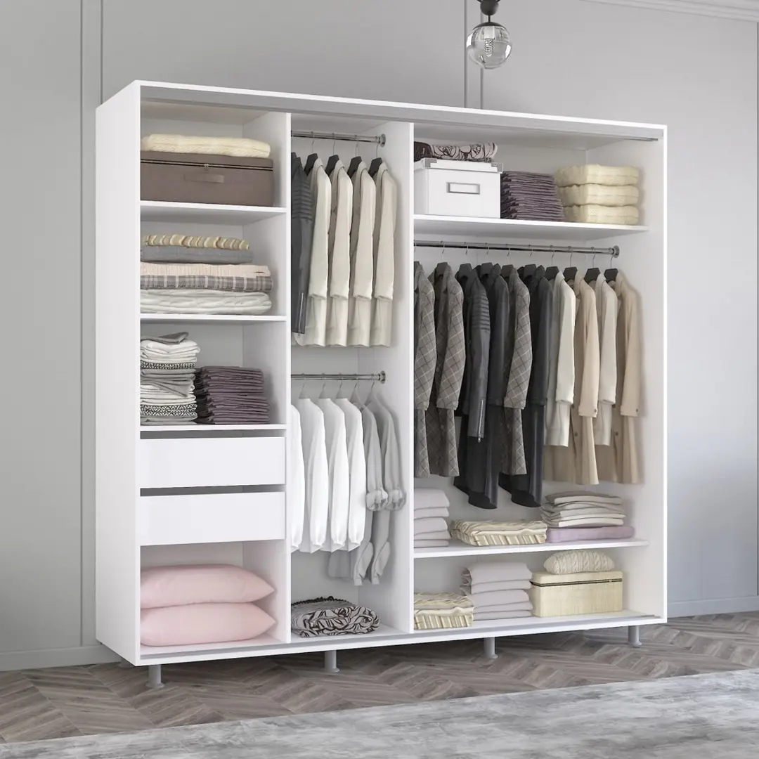 Dulap-cupe Mobildor Aron K 210x240x60 (White/Sonoma Oak) - 3