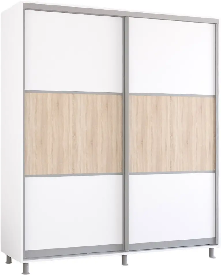 Dulap-cupe Mobildor Aron K 230x220x60 (White/Sonoma Oak) - 2