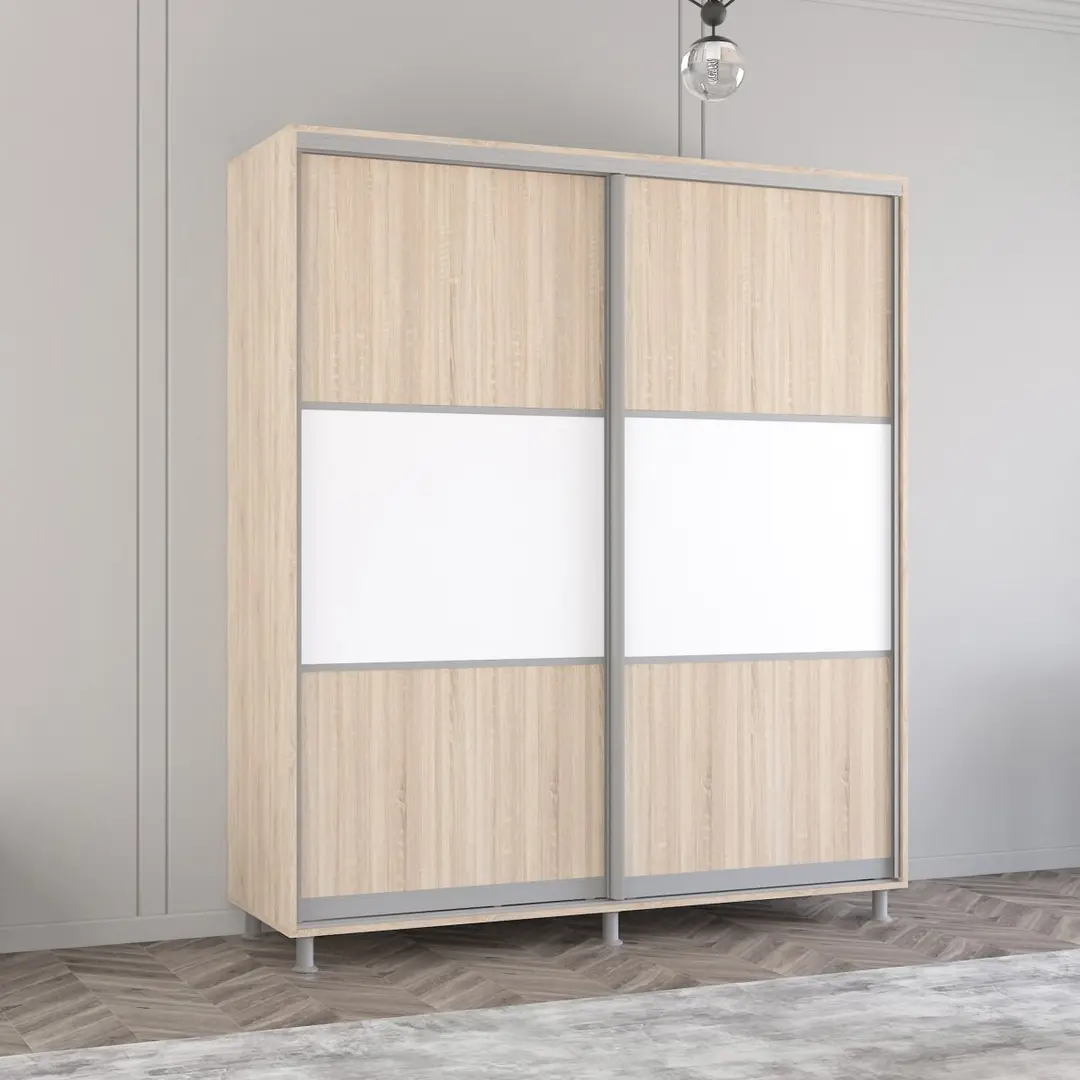 Dulap-cupe Mobildor Aron K 230x230x60 (Sonoma Oak/White)