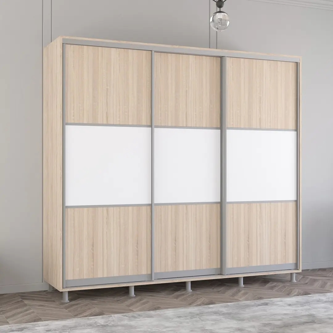 Dulap-cupe Mobildor Aron K 250x220x60 (Sonoma Oak/White)