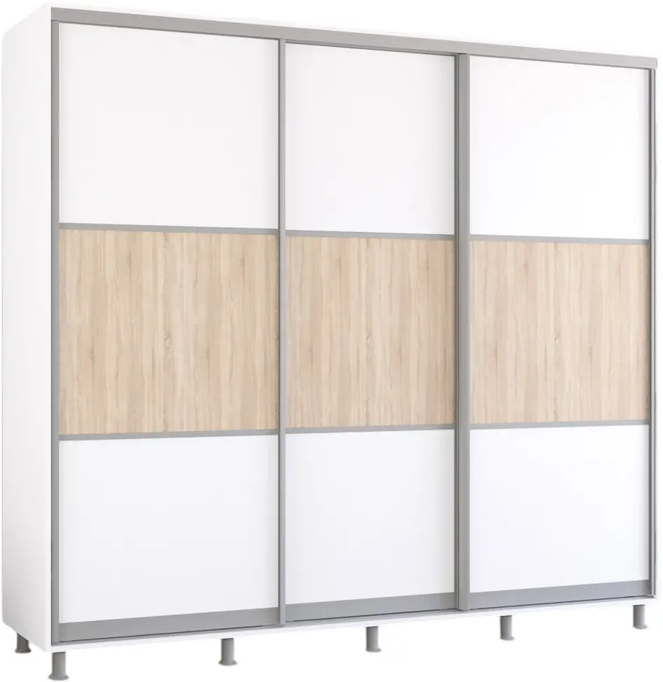 Dulap-cupe Mobildor Aron K 250x240x60 (White/Sonoma Oak) - 2