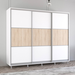 Dulap-cupe Mobildor Aron K 260x240x60 (White/Sonoma Oak)