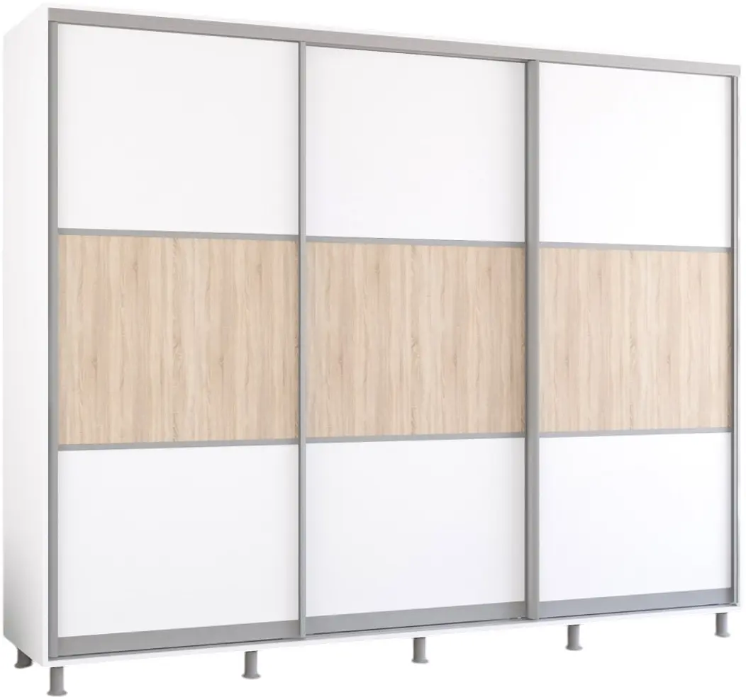 Dulap-cupe Mobildor Aron K 270x210x60 (White/Sonoma Oak) - 2