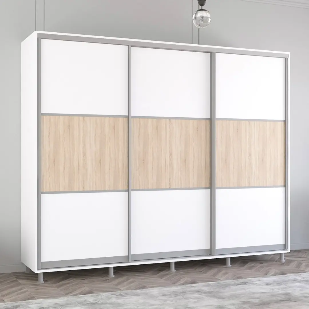 Dulap-cupe Mobildor Aron K 270x210x60 (White/Sonoma Oak)