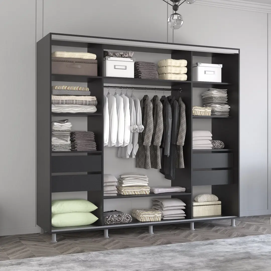 Dulap-cupe Mobildor Aron K 270x220x60 (Anthracite/White) - 3