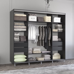 Dulap-cupe Mobildor Aron K 270x230x60 (Anthracite/White) Thumb