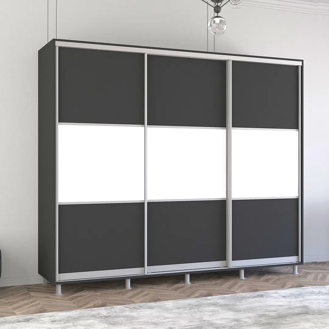 Dulap-cupe Mobildor Aron K 270x230x60 (Anthracite/White)