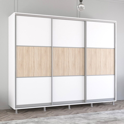 Dulap-cupe Mobildor Aron K 270x240x60 (White/Sonoma Oak)