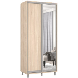 Dulap-cupe Mobildor Aron-P 1 oglinda/1 PAL 130x210x60 (Sonoma Oak) Thumb