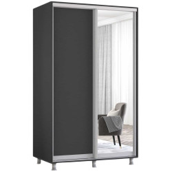 Шкаф-купе Mobildor Aron-P 1 зеркало/1 ДСП 170x210x60 (Anthracite) Thumb