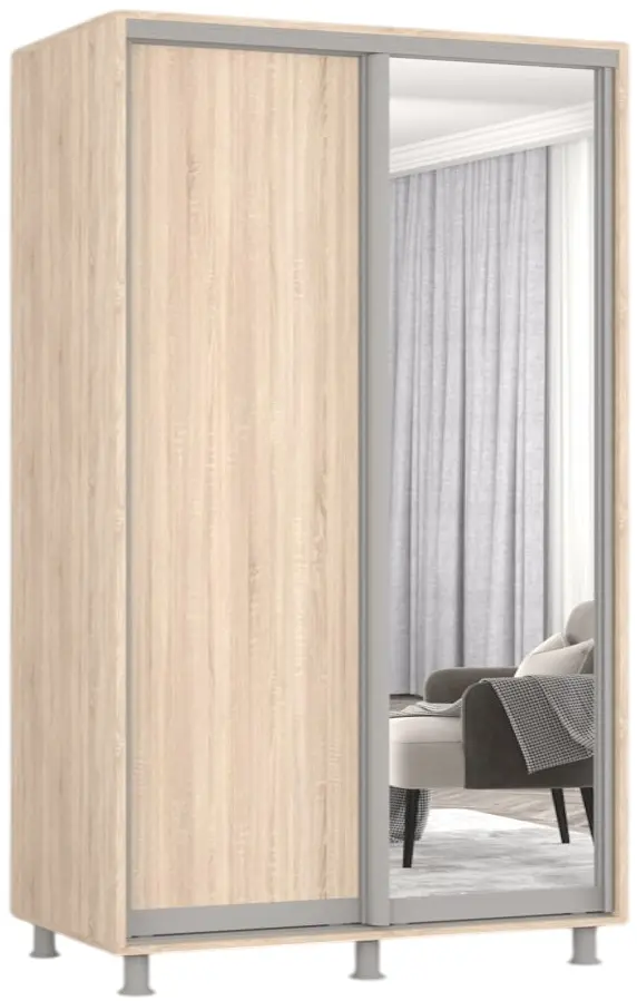 Dulap-cupe Mobildor Aron-P 1 oglinda/1 PAL 180x210x60 (Sonoma Oak) - 3