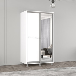 Шкаф-купе Mobildor Aron-P 1 зеркало/1 ДСП 180x210x60 (White)