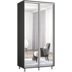 Dulap-cupe Mobildor Aron-P 2 usi oglinda 120x220x60 (Anthracite) Thumb