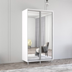 Шкаф-купе Mobildor Aron-P 2 зеркальные двери 120x220x60 (White)