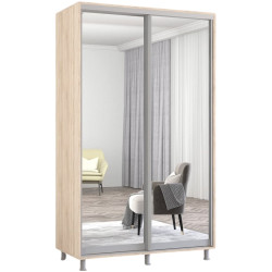 Dulap-cupe Mobildor Aron-P 2 usi oglinda 140x200x60 (Sonoma Oak) Thumb