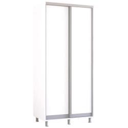 Шкаф-купе Mobildor Aron-P двери ДСП 100x220x60 (White) Thumb