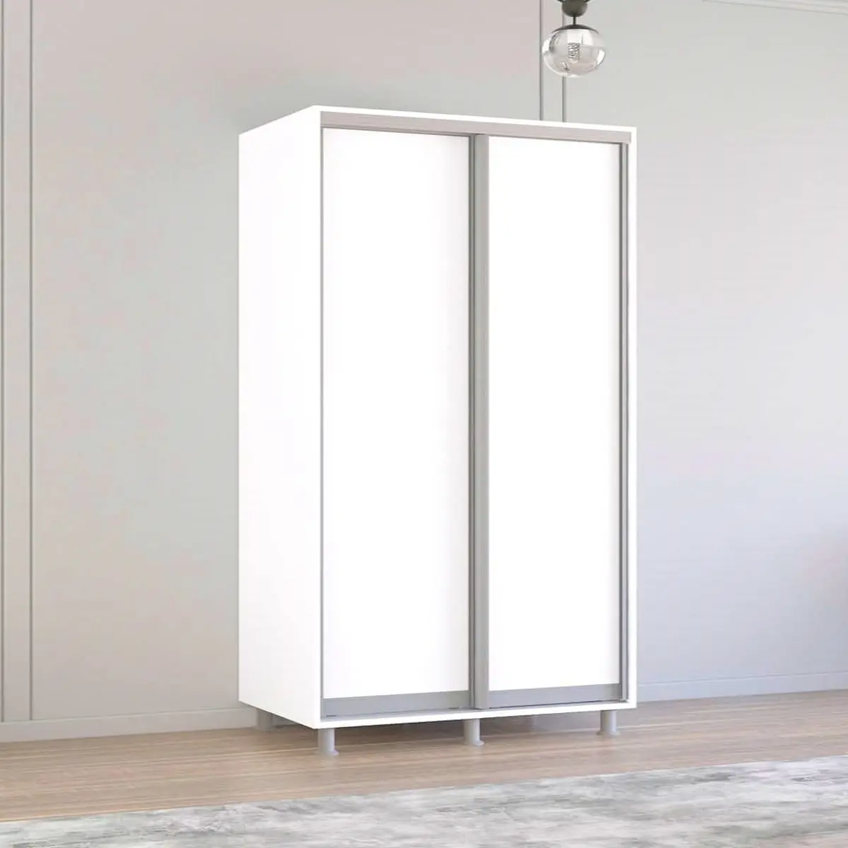 Шкаф-купе Mobildor Aron-P двери ДСП 140x230x60 (White)