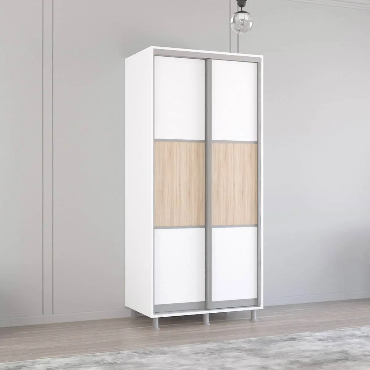 Dulap-cupe Mobildor Aron-P K orizontal 100x230x60 (White)