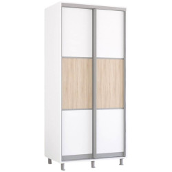 Шкаф-купе Mobildor Aron-P K горизонтальный 110x200x60 (White) Thumb