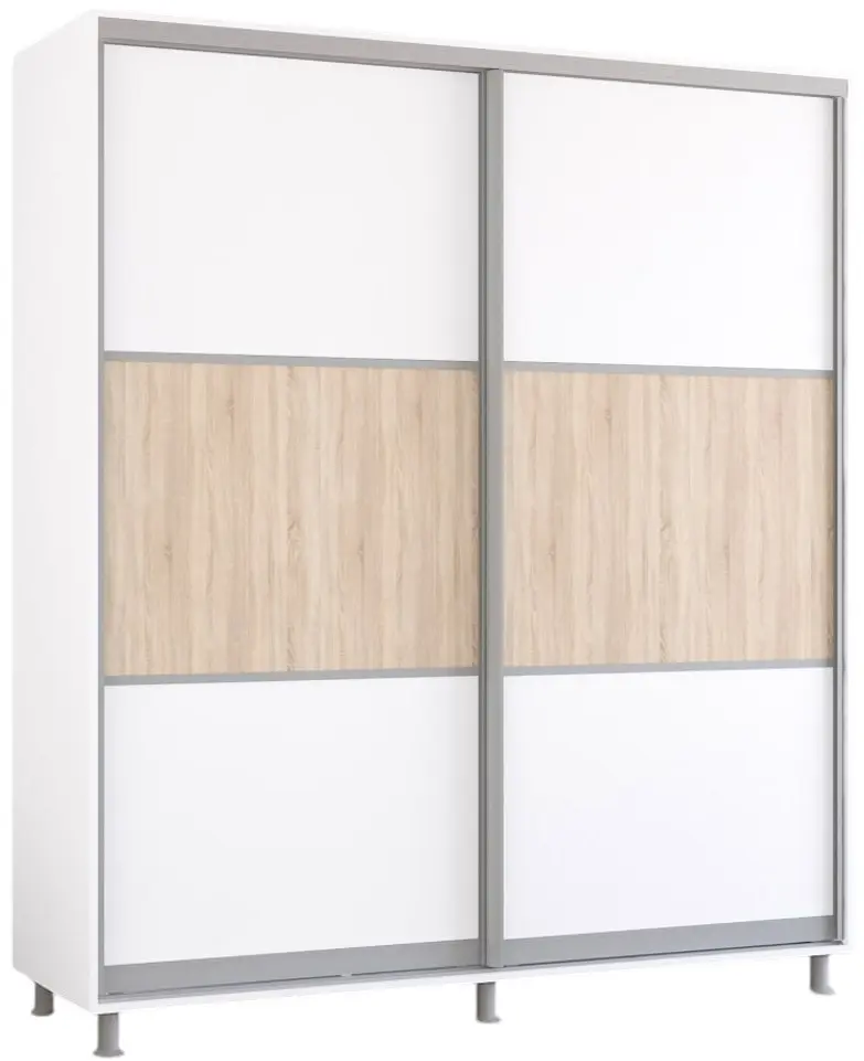 Dulap-cupe Mobildor Aron-P K orizontal 190x220x60 (White) - 3