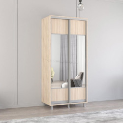Dulap-cupe Mobildor Aron-P K1 orizontal/cu oglinda 100x230x60 (Sonoma Oak)
