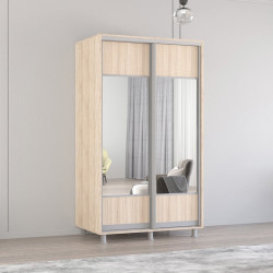 Dulap-cupe Mobildor Aron-P K1 orizontal/cu oglinda 150x230x60 (Sonoma Oak)