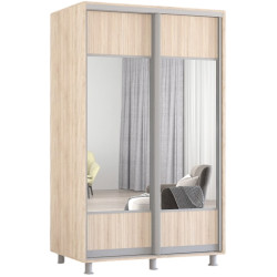 Dulap-cupe Mobildor Aron-P K1 orizontal/cu oglinda 160x220x60 (Sonoma Oak) Thumb