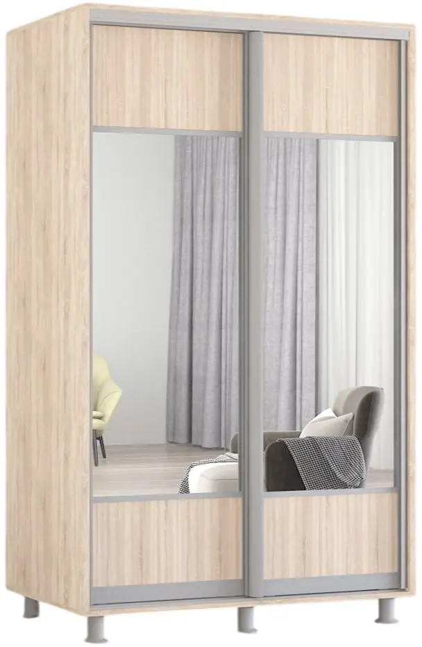 Dulap-cupe Mobildor Aron-P K1 orizontal/cu oglinda 160x240x60 (Sonoma Oak) - 3