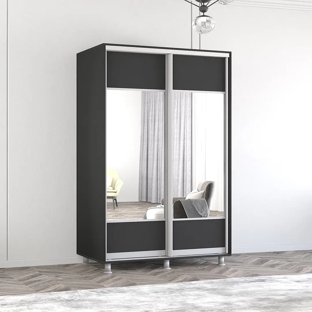 Dulap-cupe Mobildor Aron-P K1 orizontal/cu oglinda 170x230x60 (Anthracite)