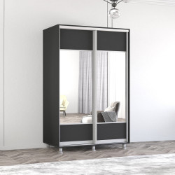 Dulap-cupe Mobildor Aron-P K1 orizontal/cu oglinda 180x220x60 (Anthracite)